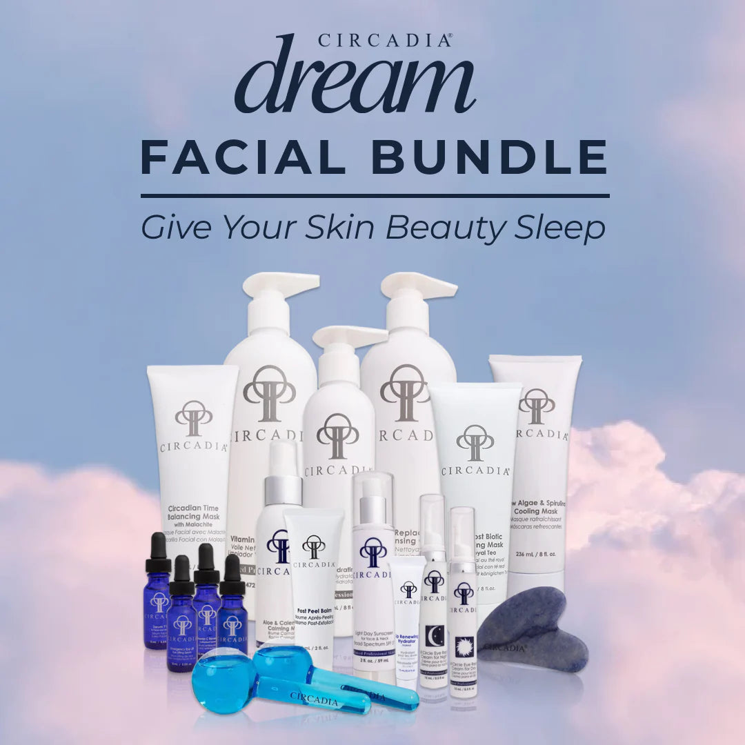 Circadia Dream Facial Kampagnenmaterial für Hautbarriere und Feuchtigkeit