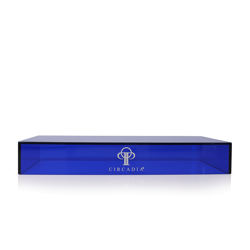 Blue Desk Riser Blue Acrylic Display Riser Large – EcoMedicShop