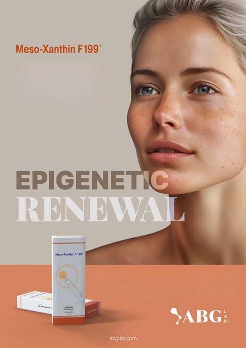 Meso-Xanthin F199 Epigenetic Renewal – biomimetischer Skinbooster zur Hautregeneration, antioxidativem Schutz und Verbesserung von Hautstruktur, Pigmentierung und Elastizität.