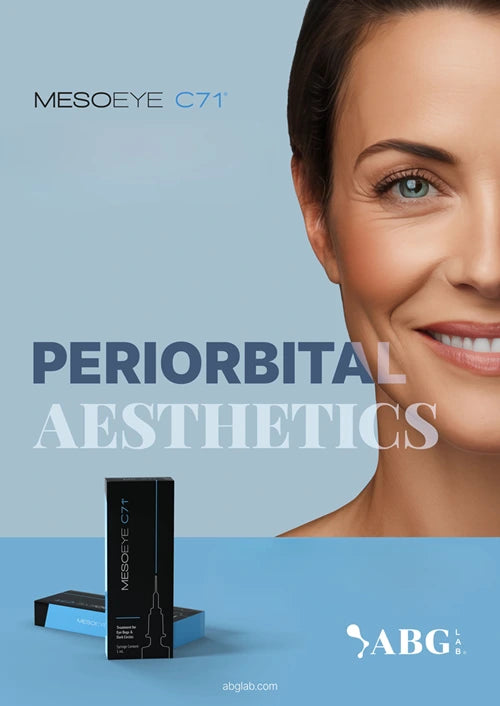 MesoEye C71 Periorbital Aesthetics – biomimetischer Skinbooster zur Behandlung von Augenringen, Schwellungen und feinen Linien im Augenbereich.