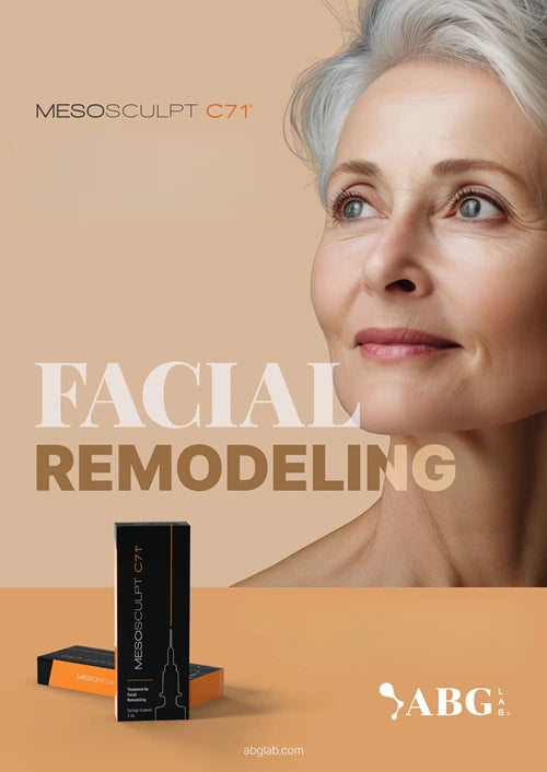 MesoSculpt C71 Facial Remodeling – biomimetischer Skinbooster zur Konturierung des Gesichts und Reduktion lokaler Fettdepots im unteren Gesicht und Kinnbereich.